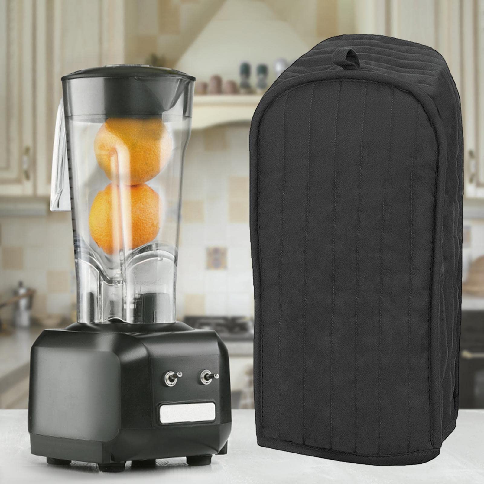 Housse Pour Blender Anti-Rayures - Protection Poussière & Taches - Poche Accessoires - Tissu Coton à Carreaux - Lavable