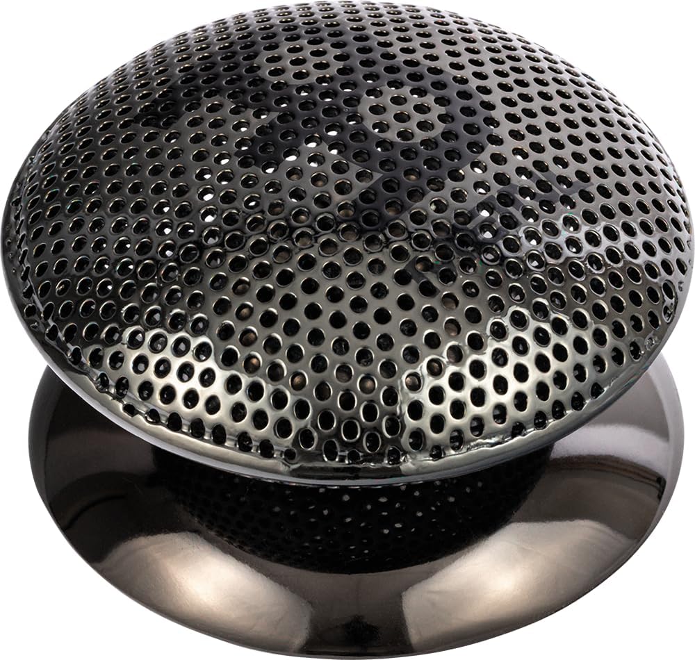 Meinl Spin Spark Shaker with Screw-Mounted Disc for Adjustable Pitch, Medium Size - NOT MADE IN CHINA - Black Nickel Finish, 2-YEAR WARRANTY (SH17)