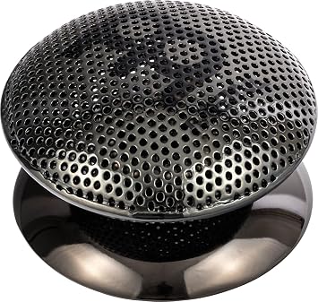 Meinl Spin Spark Shaker with Screw-Mounted Disc for Adjustable Pitch, Medium Size - NOT MADE IN CHINA - Black Nickel Finish, SH17