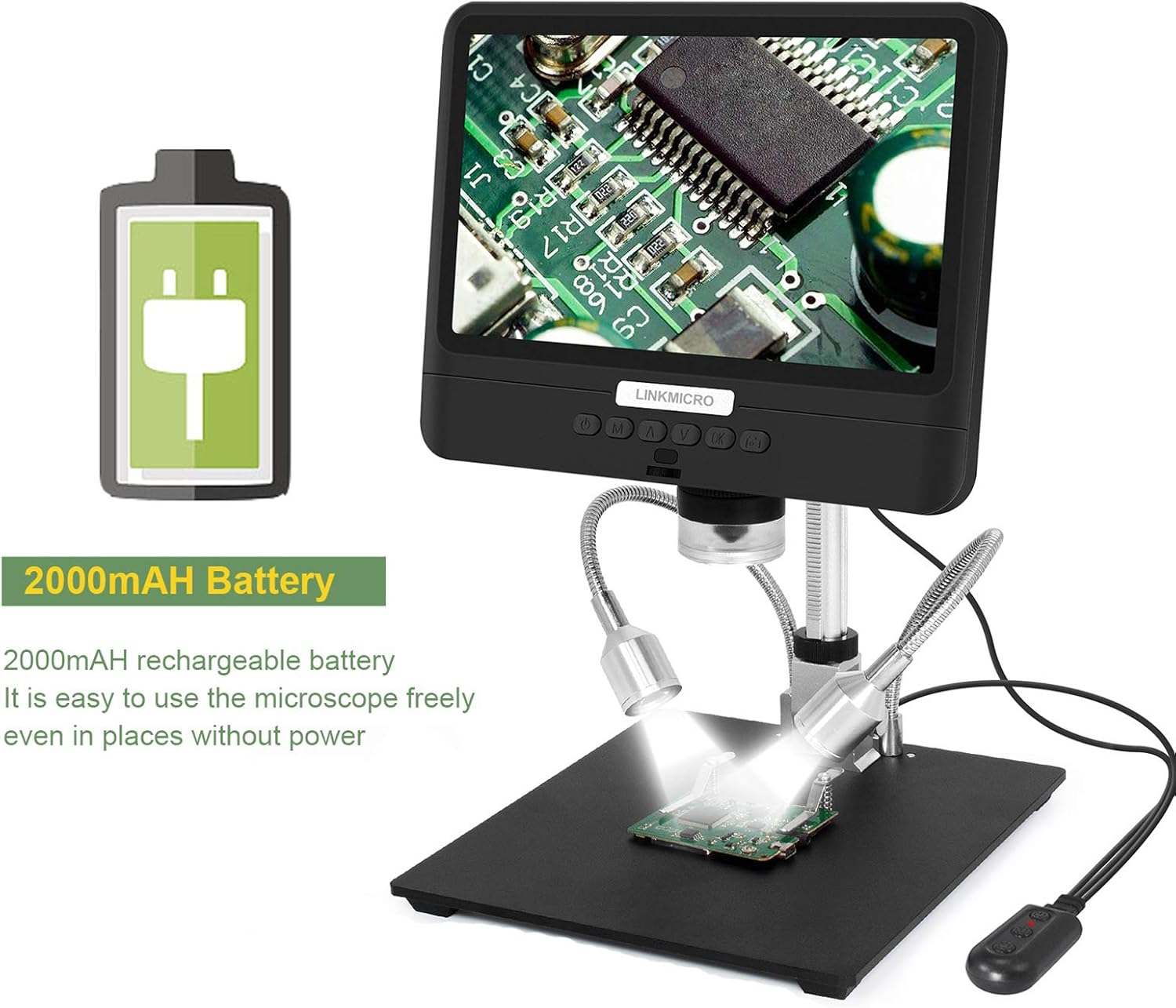 Review Digital Microscope 8.5 inch Large LCD Screen LINKMICRO Portable Microscope for Adults Long Distance Lens 260X Suited for Hobby/Craft Work and Soldering, Get an Entire US Quarter Get Cheap Price Digital Microscope 8.5 inch Large LCD Screen LINKMICRO Portable Microscope for Adults Long Distance Lens 260X Suited for Hobby/Craft Work and Soldering, Get an Entire US Quarter