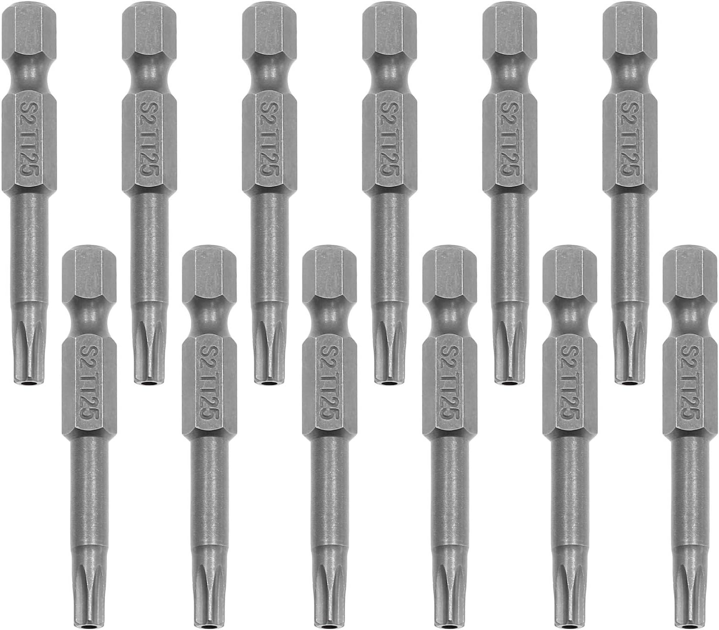 LDEXIN 10Pcs Pentagon Head Screwdriver Bits 1/4" Hex Shank