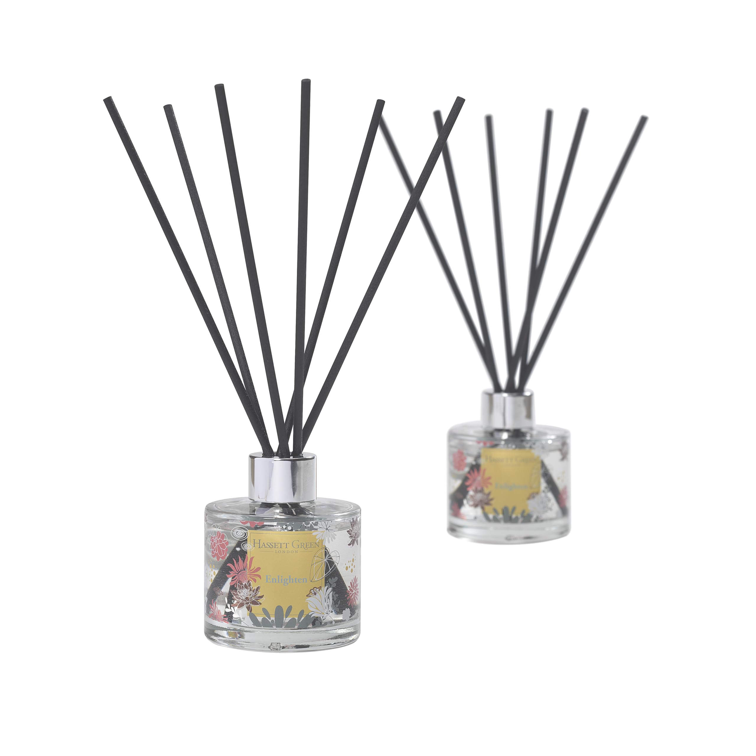 Hassett Green London Blue - Enlighten Patchouli - Reed Diffuser Duo Set - 2 X 125Ml - Reduced Packaging