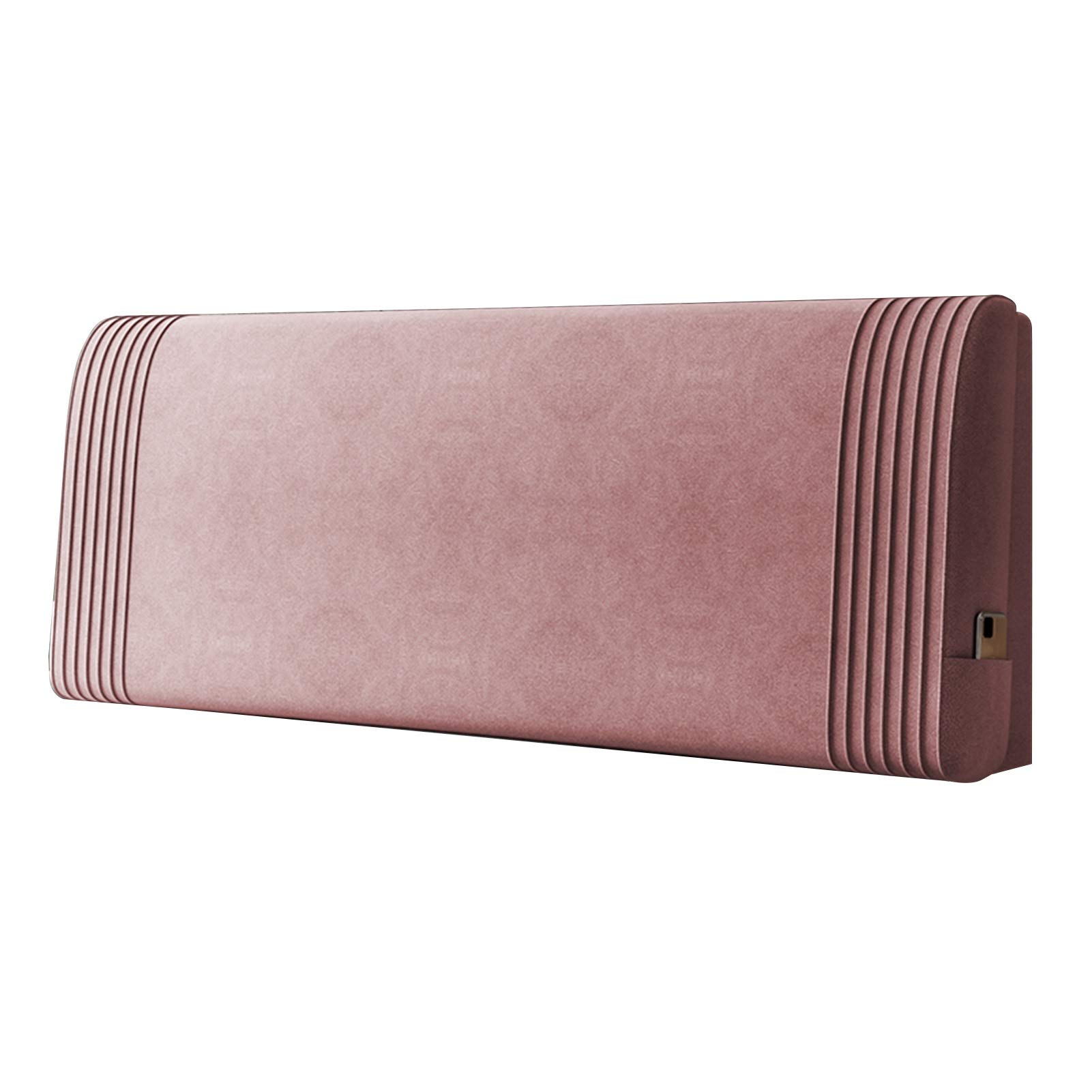 LIANGJUN Headboard Bed backrest Cushion, Large Backrest Reading Pillow, Head Anti-Collision Upholstered, Home Bed Decoration for Hotel Bedroom, Washable Cover, 6 Colors