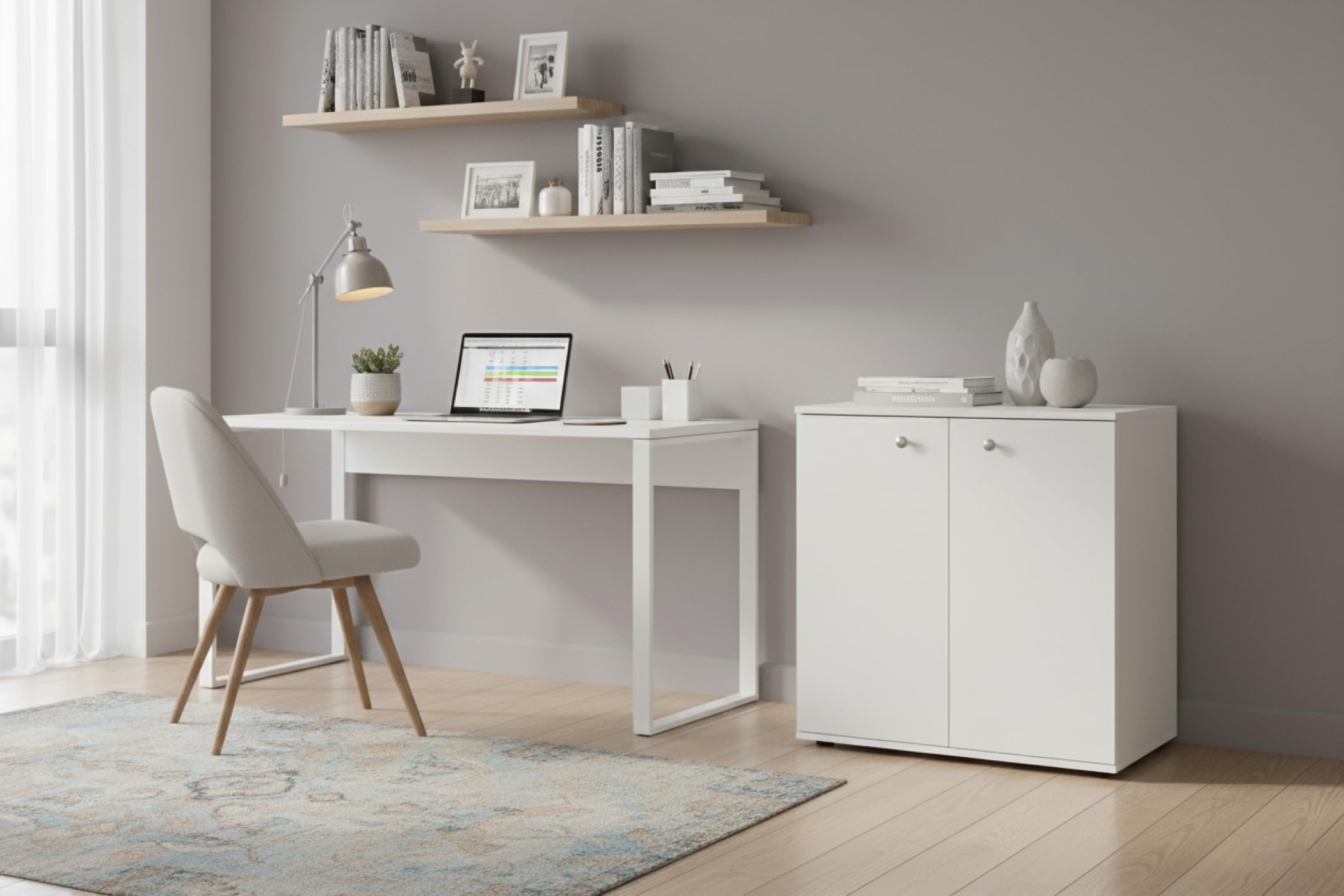 Vandol Mini - Archivador (74 cm), color blanco