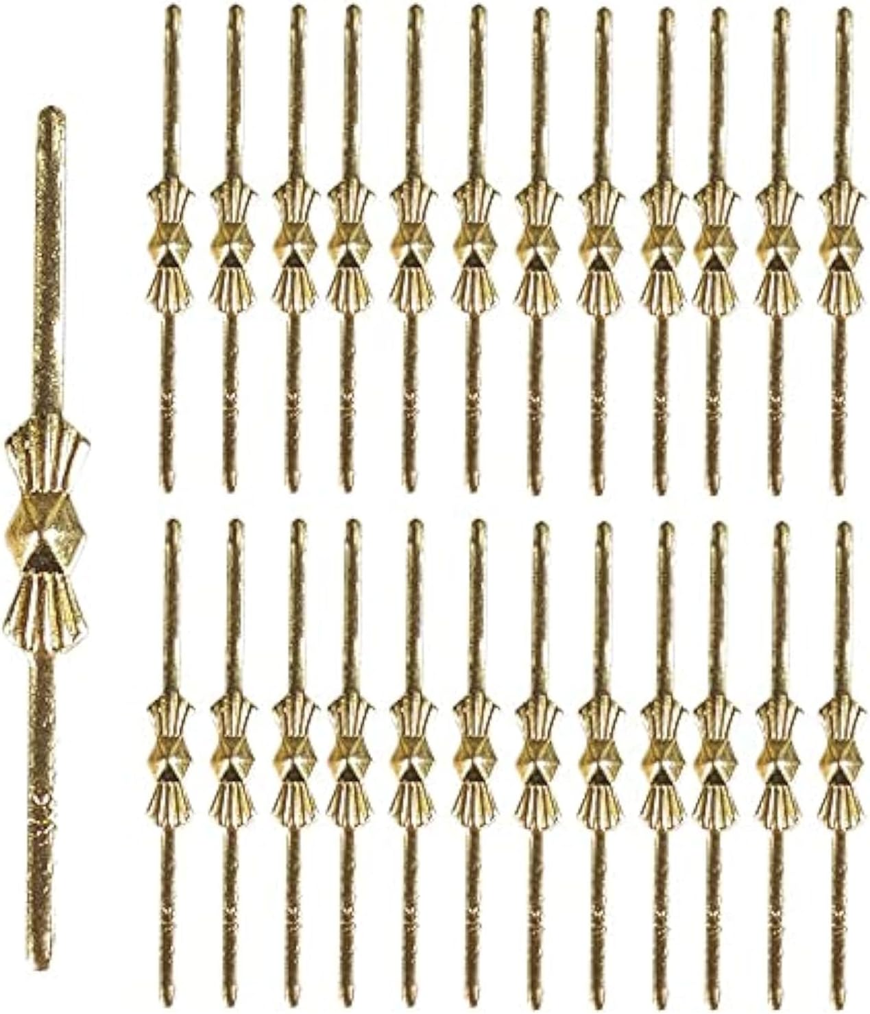 - 300pcs Bow Tie Crystal Connectors, Chandelier Connectors Clips Pins, Lamp Part Chlips, Hook for Crystals Replacement, Fastening Parts