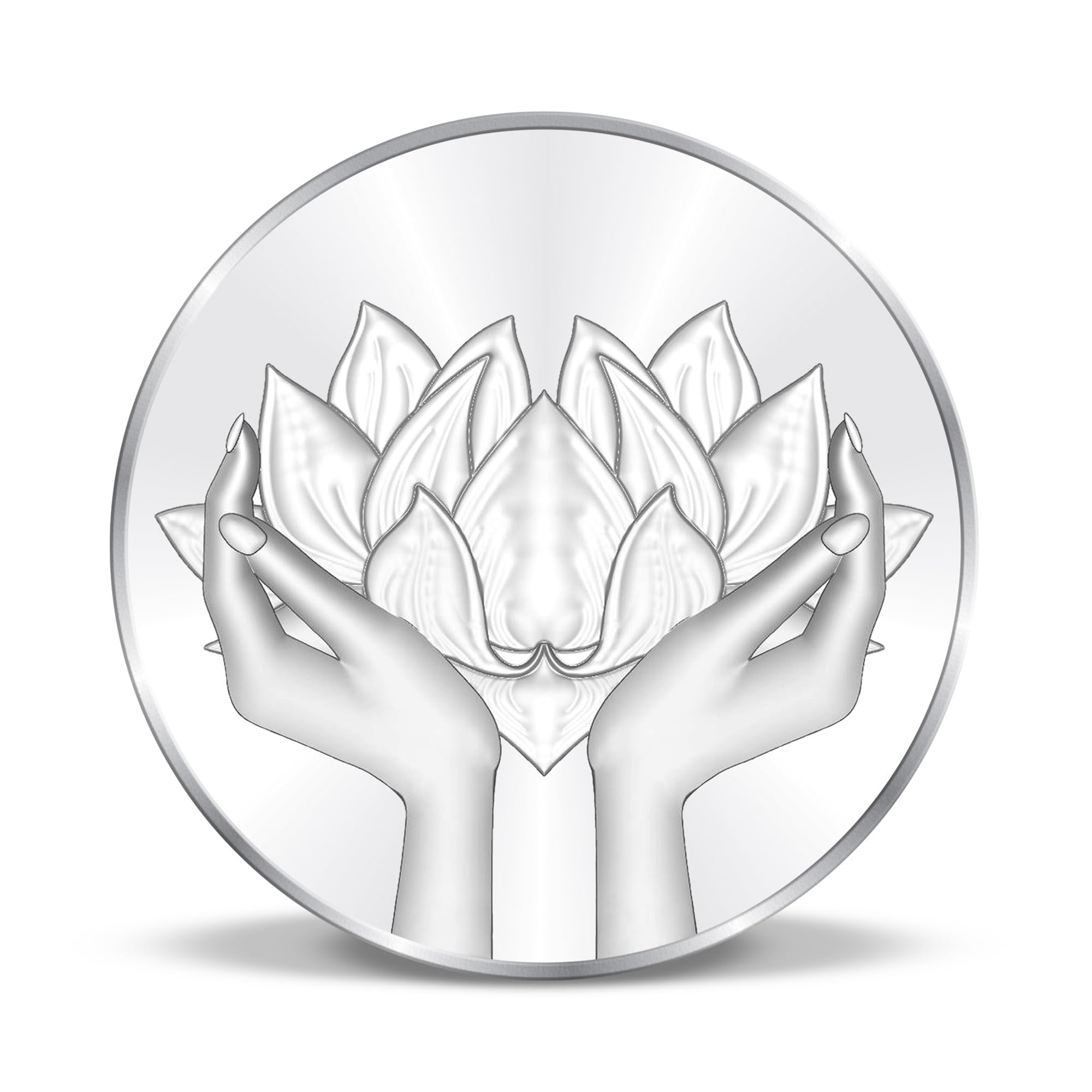 Precious Moments Silver Coin Banyan Tree | Lotus Plain | Colour Lotus with Gift Box BIS Hallmarked 999 Pure by ACPL