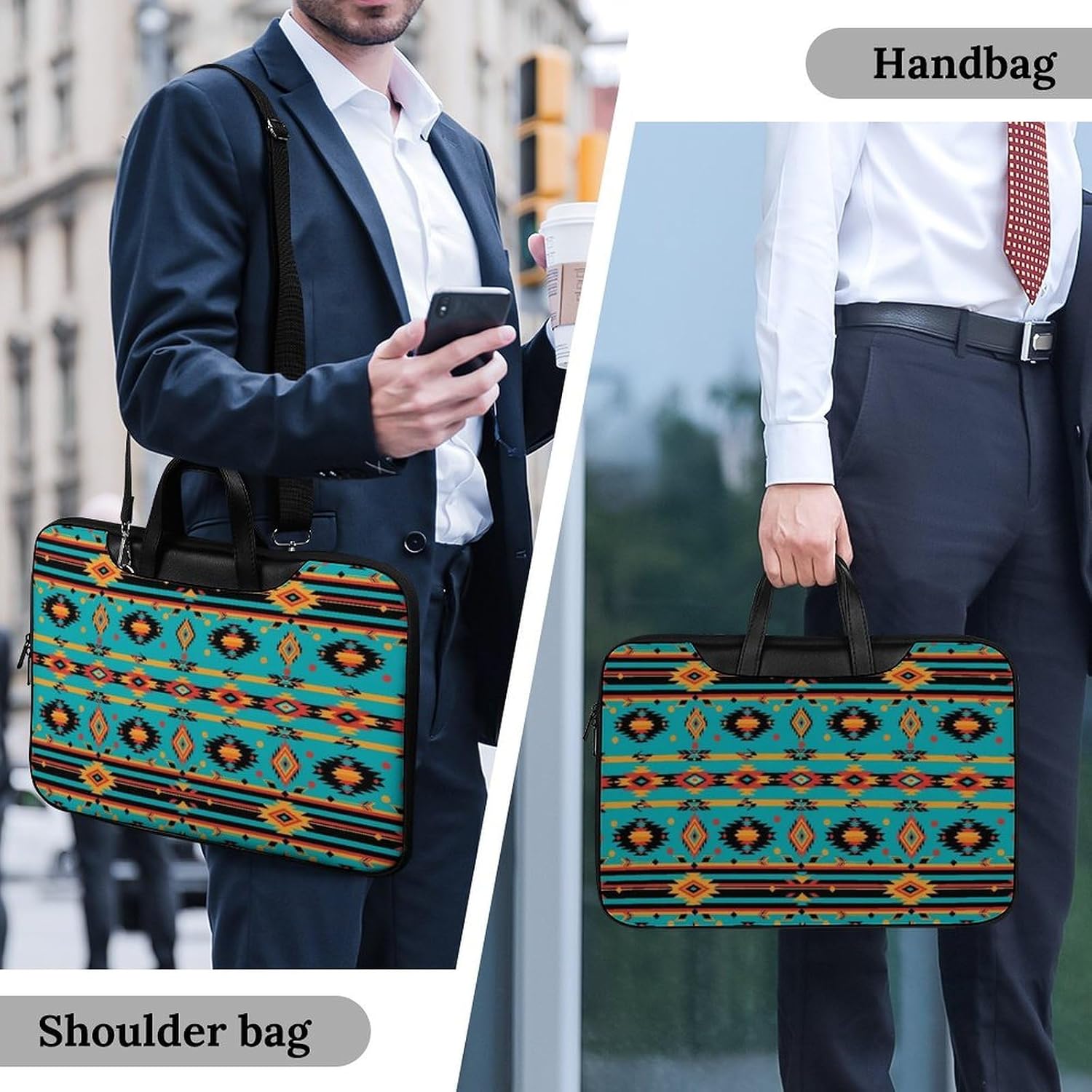 Waterproof Laptop Bag for Women, Lightweight Briefcase with Shoulder Strap Laptop Shoulder Messenger Bag
