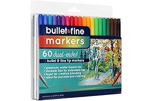 LEISURE ARTS Double Ended Markers, A Dual-Tipped Masterpiece for Creative Expression