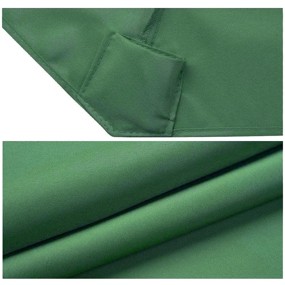 Ferocity, Telo di ricambio per ombrellone da esterno, 8 coste, impermeabile, protezione dai raggi UV, in poliestere resistente, verde, 270 cm