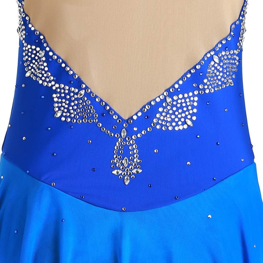 Girl/Child's Figure Skating Clothes Handmade Roller Skating Costumes Ice Skating Competition Dress Gradient
