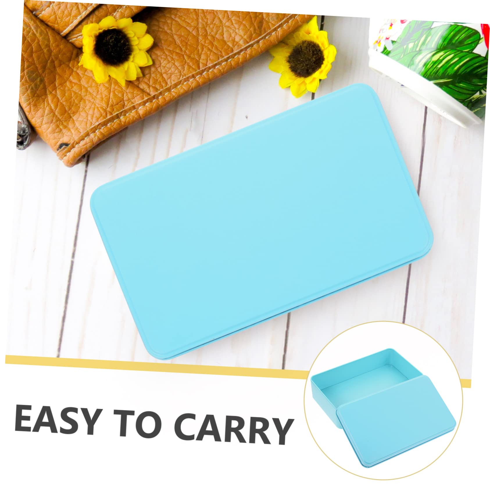 TIDTALEO 3pcs Box Large tinplate box candy storage tins coffee storage tin loose leaf tea containers metal storage tin gold tins mini food containers candy cases aluminum slider soap box