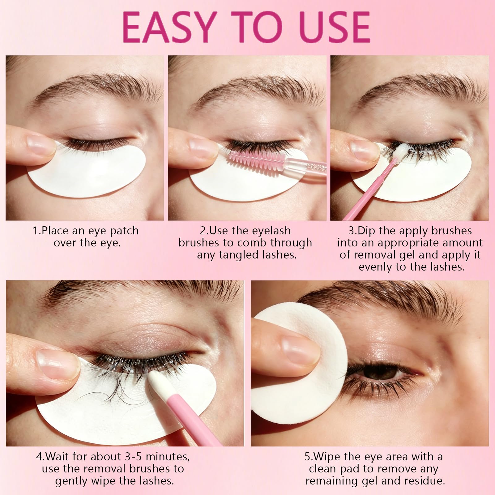 Eyelash Extension Remover - Gentle & Fast -6
