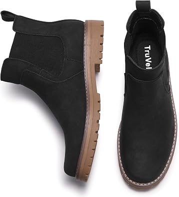 Men's Chelsea Boots Class Dress Boots for Men Comfy Slip on Casual Ankle Boots