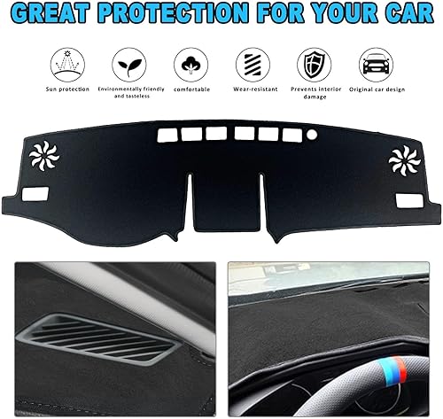 Miniatura 4 de OXANEVN Cubierta de salpicadero para Toyota RAV4 2024 2023 2022 2021 2020 2019 cubierta de salpicadero cubierta de salpicadero protector almohadilla