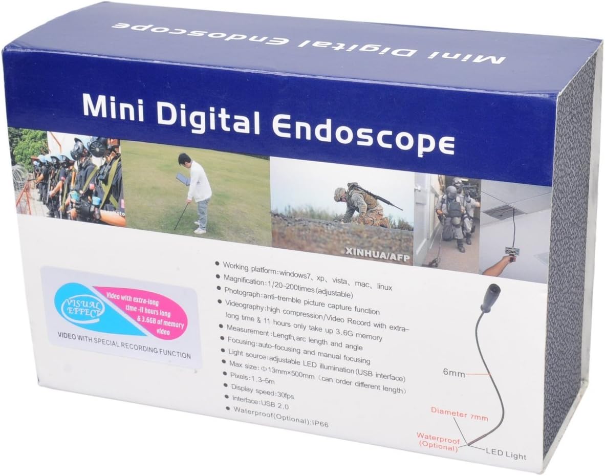 Urparcel Mini 7mm USB Flexible Inspection Camera Microscope Endoscope Borescope Amazon.ca