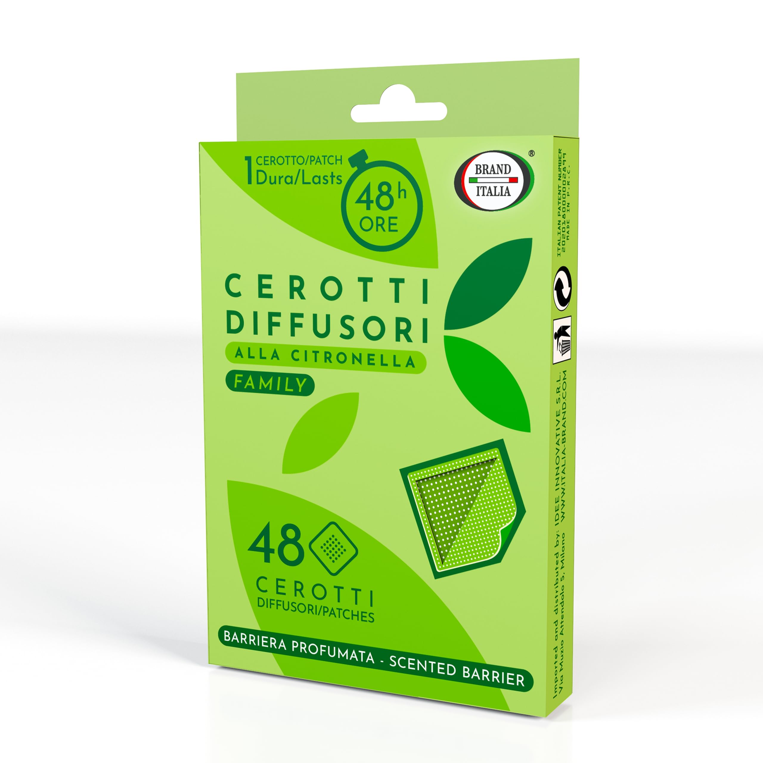 Family Citronella Scented Plasters - Burn Time 48 Hours - Pack of 48