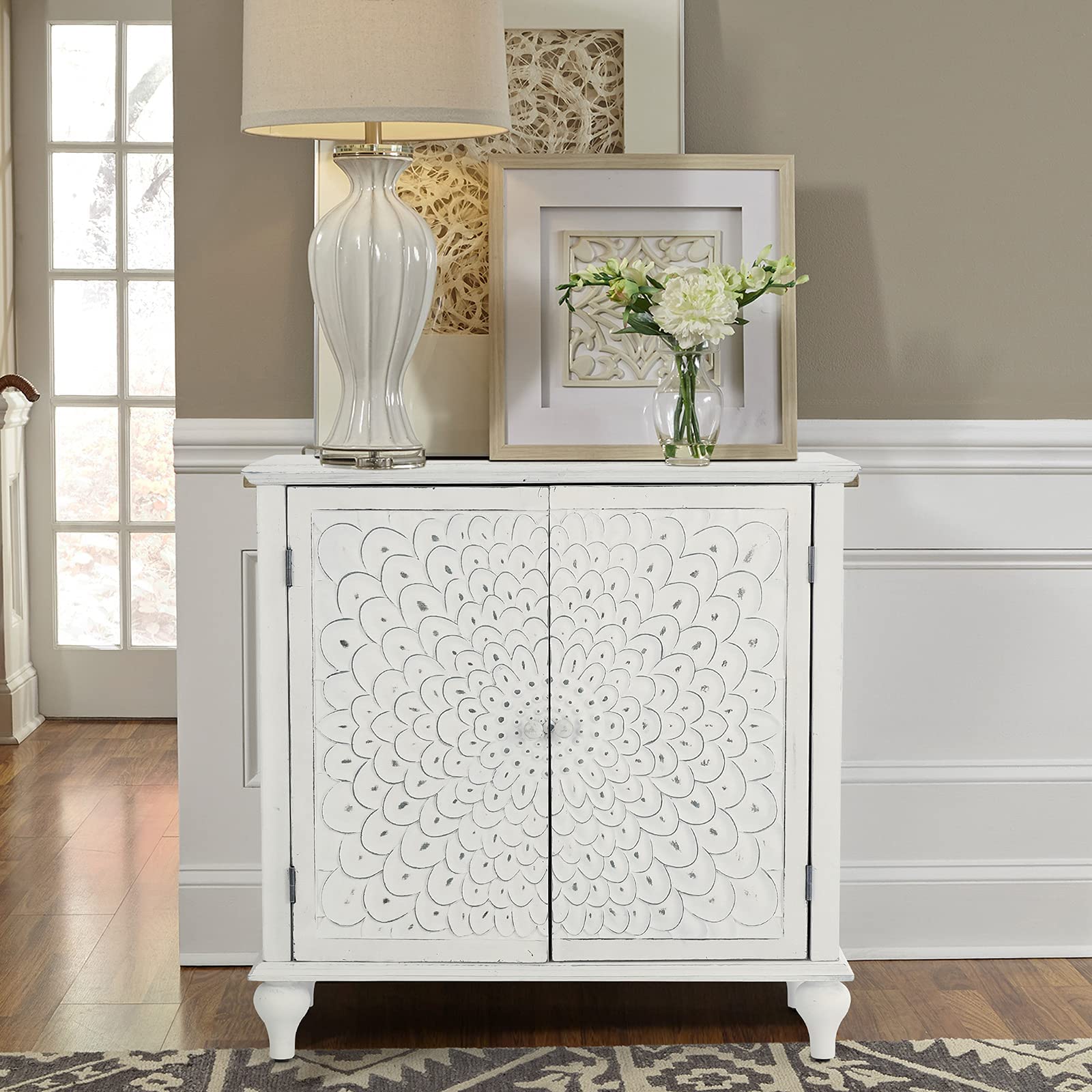 Buy MAISON ARTS White Accent Storage with 2 Doors for Living