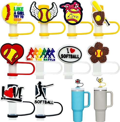 Miniatura 45 de 10 tapas de popote para vaso Stanley Cup de 30 y 40 onzas, de 0.394 in, reutilizables, de silicona, para popote, accesorios para copas Stanley