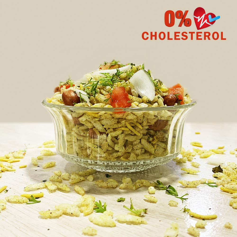 Mukharochak (Kolkata) Chira Bhaja Bengali Indian Savory Snack (Set of 2) - 400 gm