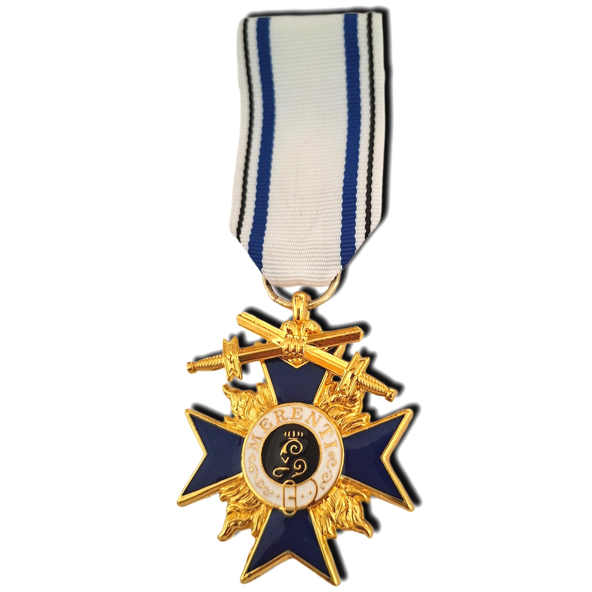 FREECROWS Bavarian Military Merit Cross 4th Class with Crown - WW1 German replica