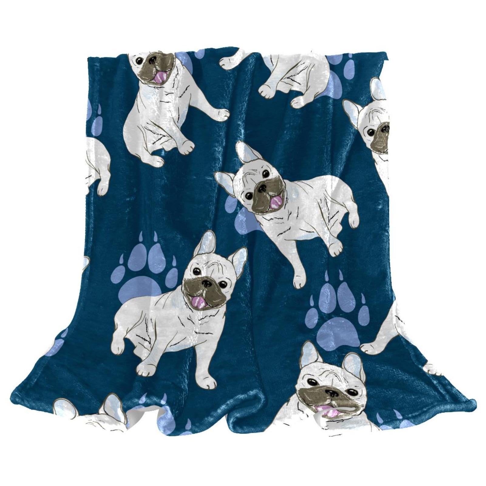 Couverture de canapé motif patte de chien contre le froid et les poils d'animaux
