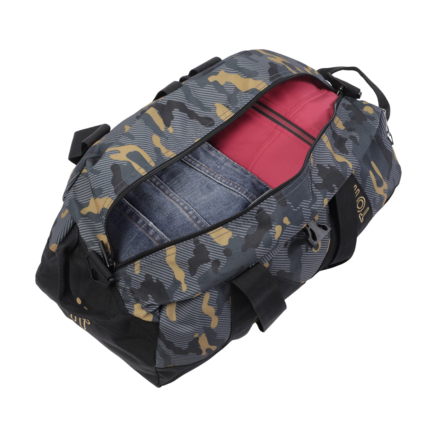 Totto Bolsa Deporte Bungee Estampado Militar Resistencia Comodidad