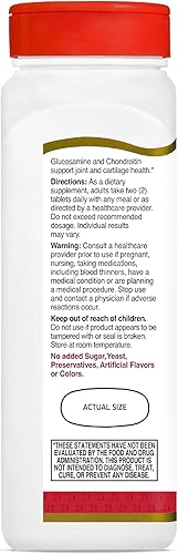 Miniatura 9 de 21st Century Glucosamina Condroitina 750/600mg - Triple Fuerza, Tabletas, 150 unidades