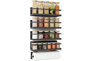 Magnetic Spice Racks for Fridge Space-Saving Kitchen Spice Organizers
