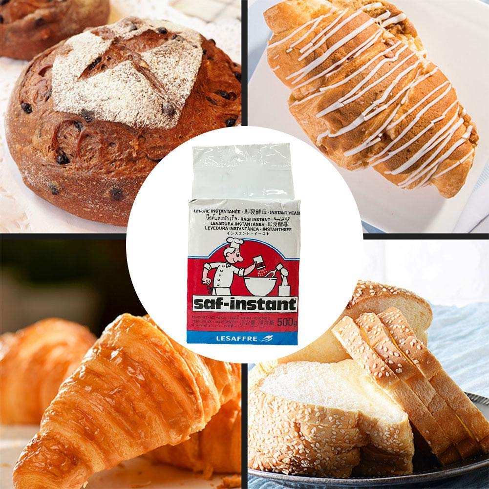 Levure de panaderos 500 G – Suministros de cocina de elevación seca activa de alta tolerancia a la glucosa
