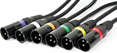 Miniatura 9 de Cable Accu de 10 pies y 3 pines verdadero cable dmx clasificado a 110 ohmios de extremo a extremo para garantizar que no haya caída de señal y cable