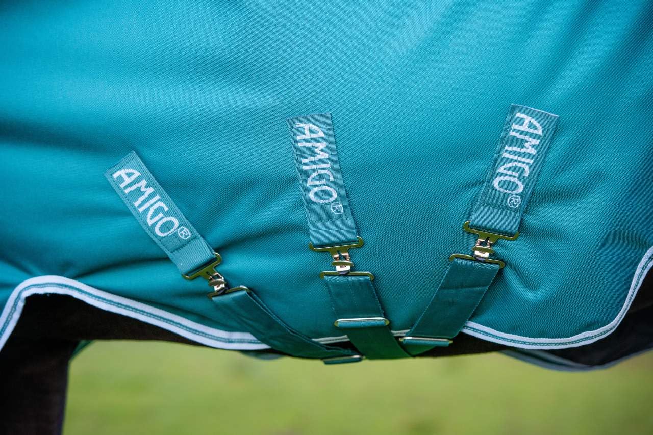 Horseware Amigo Bravo 12 Wug Medium Storm Green Sudadero Caballo Tamaño a elegir (155)