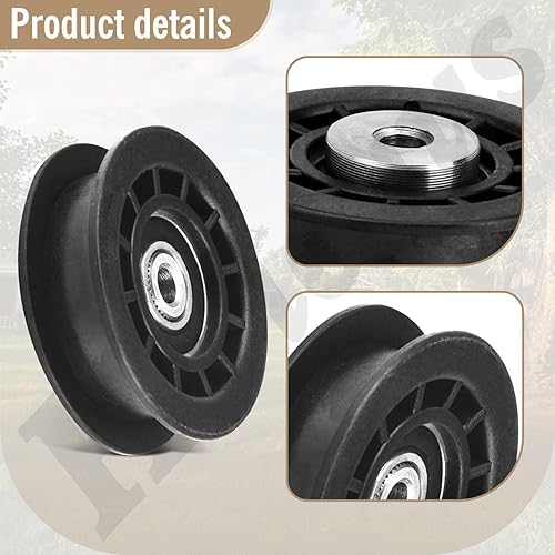 Miniatura 6 de 587973001 587969201 Conjunto de polea tensora compatible con Husqvarna Craftsman cortacésped Walk-Behind para cortacésped cubiertas polea tensora