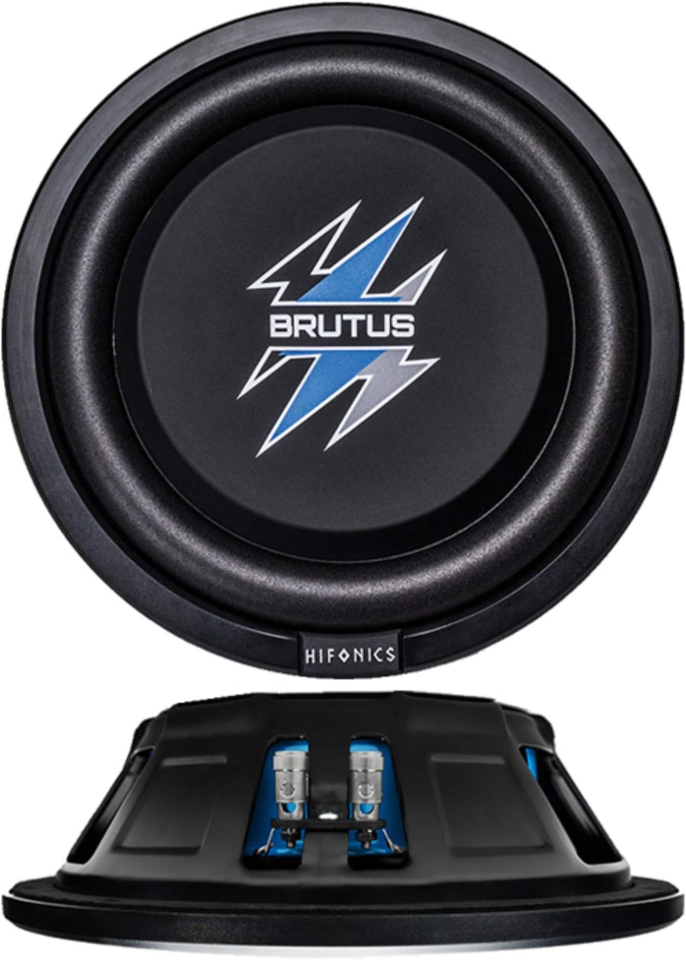 BXS12D4 Brutus Shallow Mount Subwoofer (Black) – 12 Inch Subwoofer, 500 Watt, Car Audio System, 3 Inch Voice Coils, UV Rubber Surround, Best in Sealed Enclosures, Marine Grade