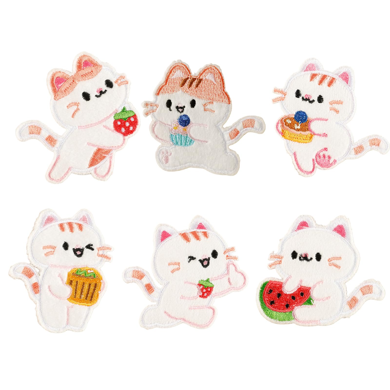 Yhplxyuus Six Adorable Rabbits Cloth Stickers Efficient Furry Embellishments for Craft Garment Decorations and Scrapbooking Cartoon Rabbits Embroidery Patches