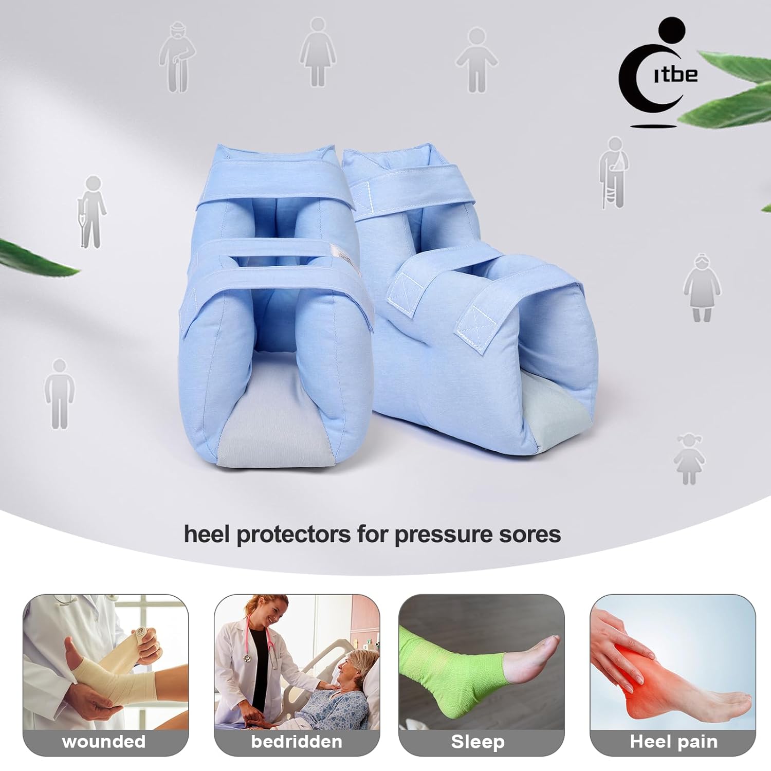 Adjustable Heel Protector Cushions - Pressure Relief & Bedsore Prevention Boots for Elderly Bedridden, Surgery Recovery Foot Support Pillows, Heel Pressure & Deep Tissue Injury Healing Therapy(1PC) - Image 5
