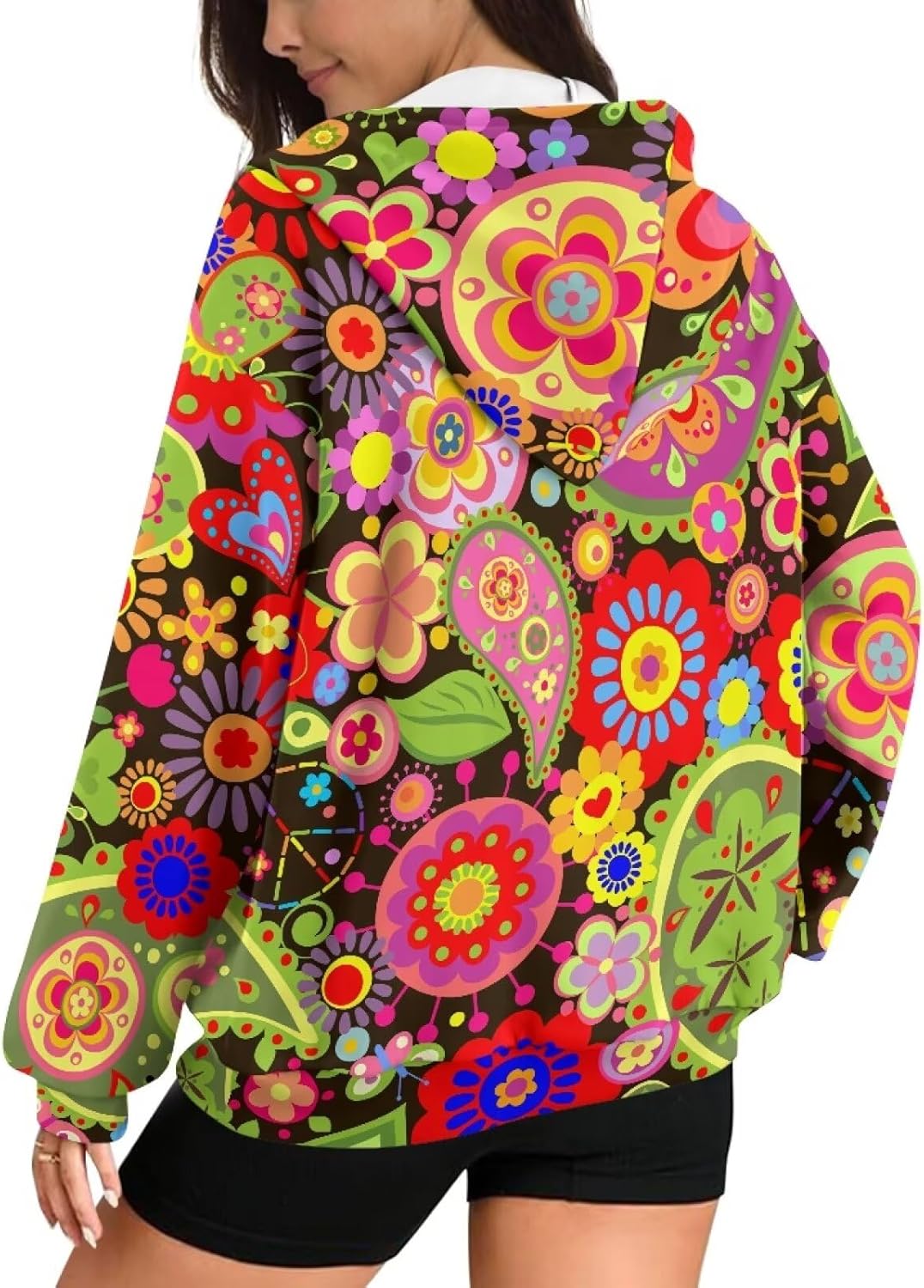 Hoodies Y2k Seashell Sweatshirt Sweaters for Teens, Soft Hoodies Zip up Sweaters, Trending Clothes for Teens - Image 2