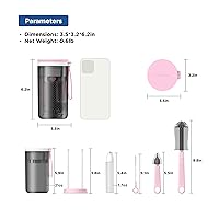 Vista 6 de Juego de cepillos de viaje para biberones con cepillo extensible de silicona líquida, cepillo para pezones, estante de secado de botellas integrado