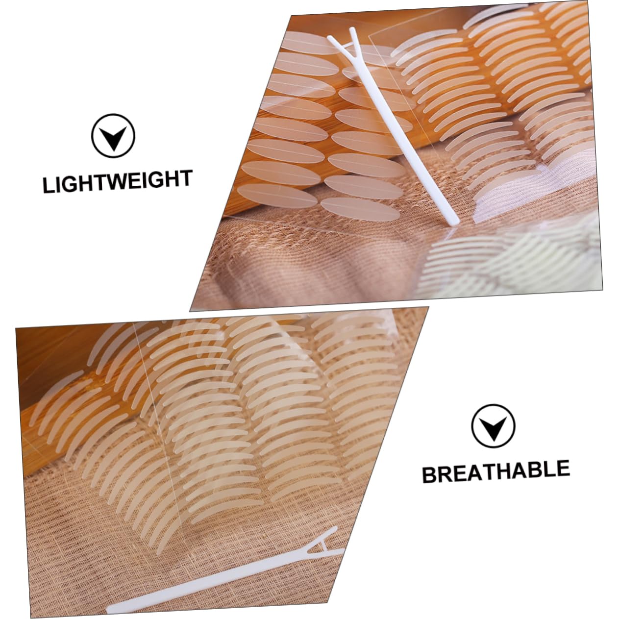 Housoutil 6sets Double Eyelid Stickers for Women Natural Eyelid Tape Enhancement Soft Breathable for Home Shop Use