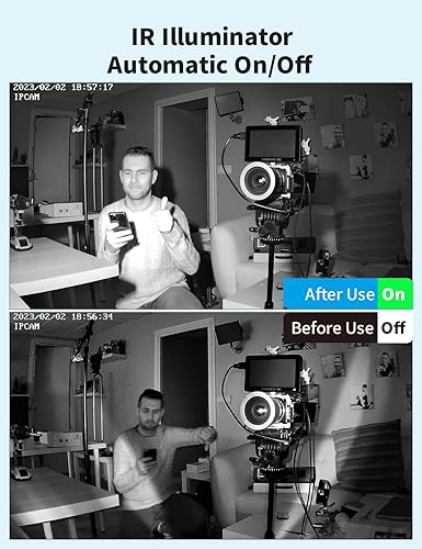 Miniatura 5 de Tonton 2 Pack LED IR Iluminador Gran Angular 8-LEDs 90 Grados 100 pies IR Luz de inundación infrarroja compatible con cámaras de seguridad CCTV