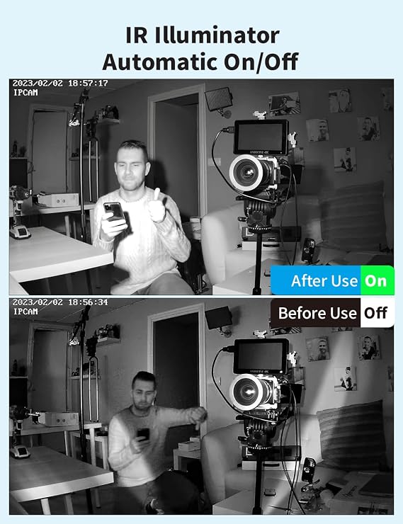Tonton 2Pack LED IR Illuminator Wide Angle 8-LEDs 90 Degree 100Ft IR Infrared Flood Light, Compatible for CCTV Security Cameras,IP Camera,Bullet Camera,Dome Camera(White)