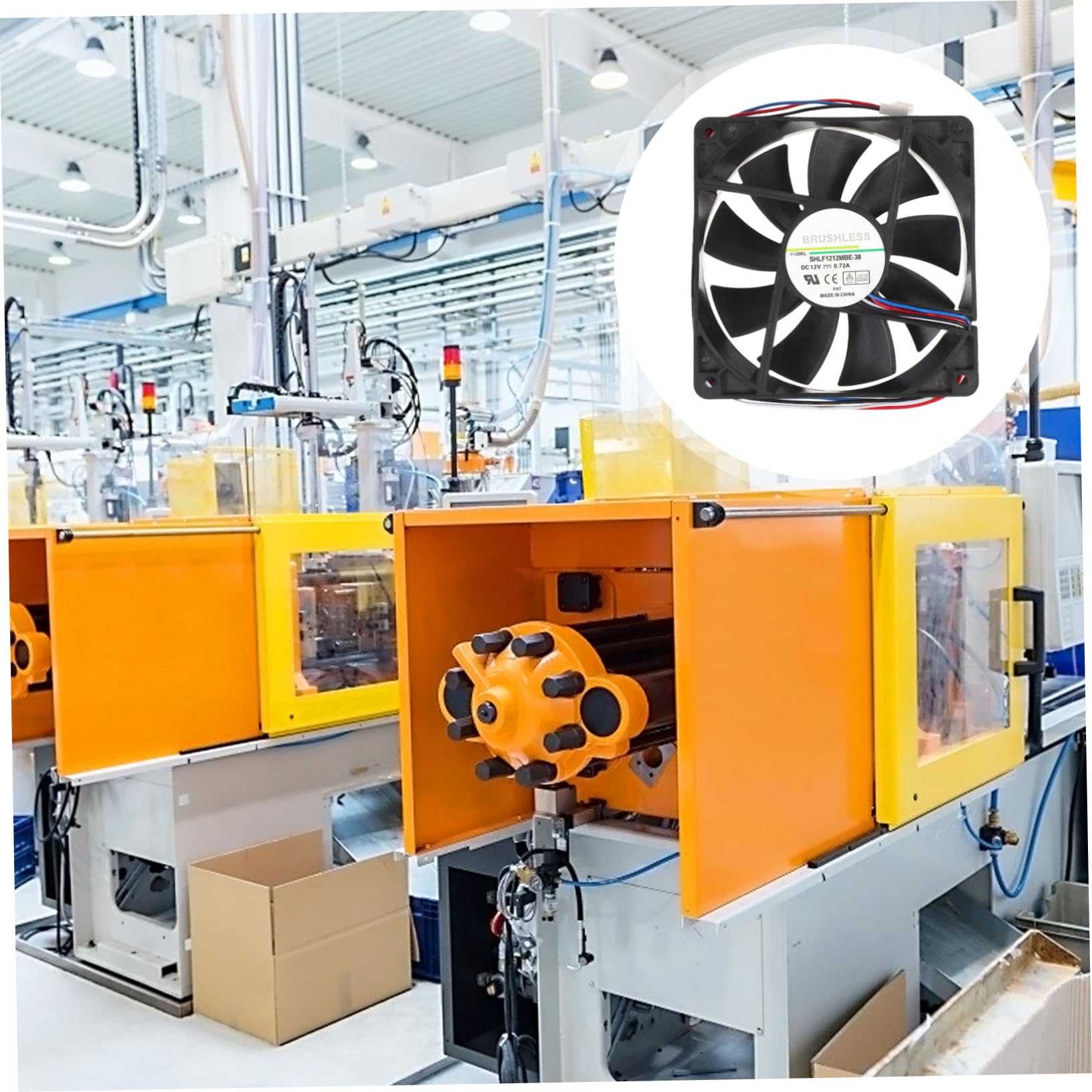 Ventola Pwm di Controllo Velocità 1, 5a 12v in Pbt Nera