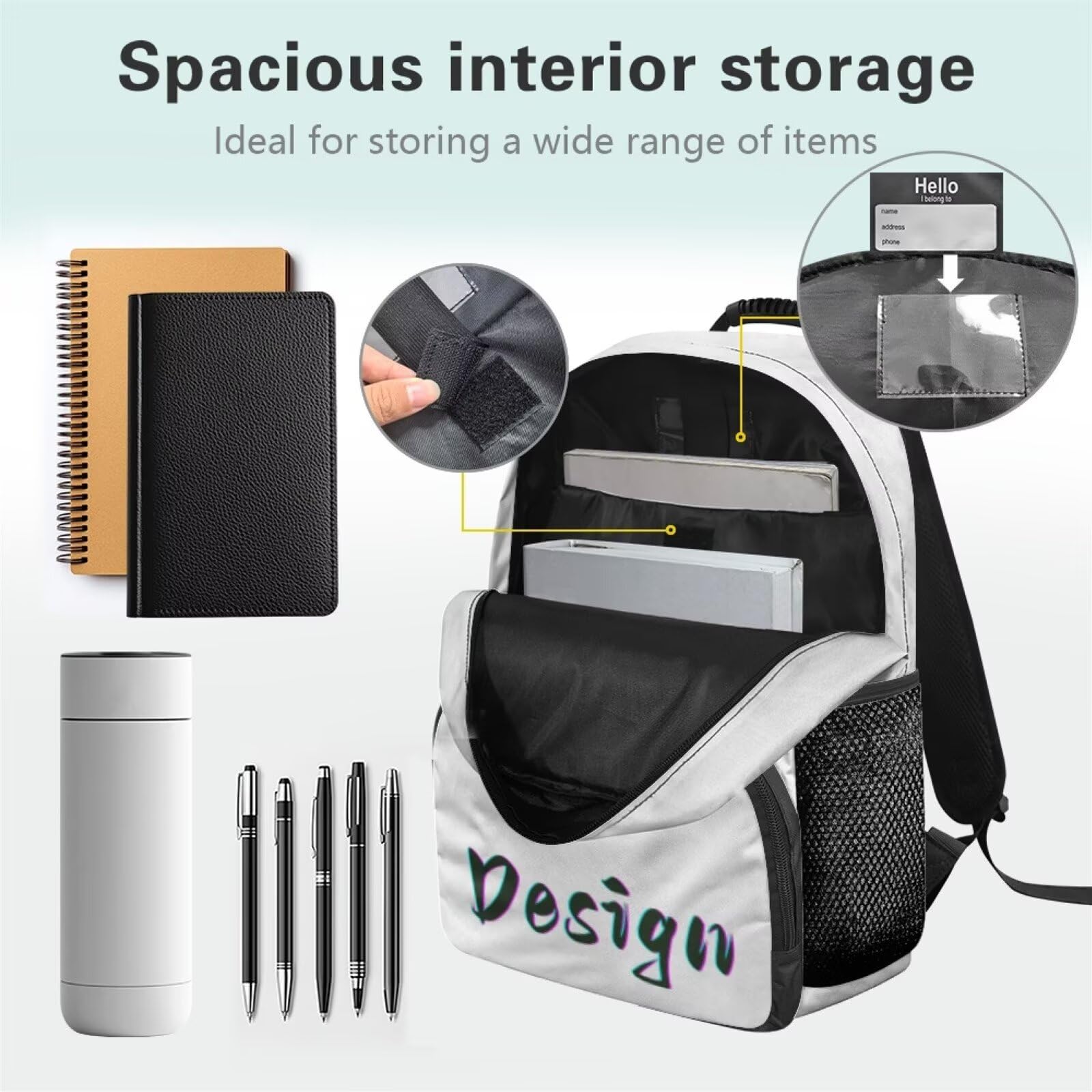 COEQINE Mochila personalizada para niños con estampado de coches, mochilas personalizadas para niños con nombre, mochila escolar para adolescentes, mochila escolar para escuela secundaria, mochila