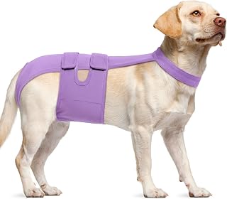 Lelepet Female Dog Diapers for Heat,Escape-Proof Dog Diaper with Suspenders