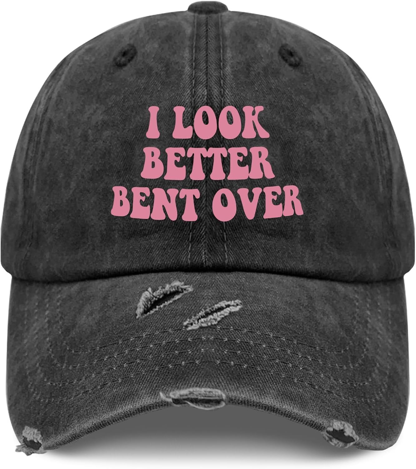 Your Dad is My Cardio Hats for Womens Low Washed Distressed Baseball