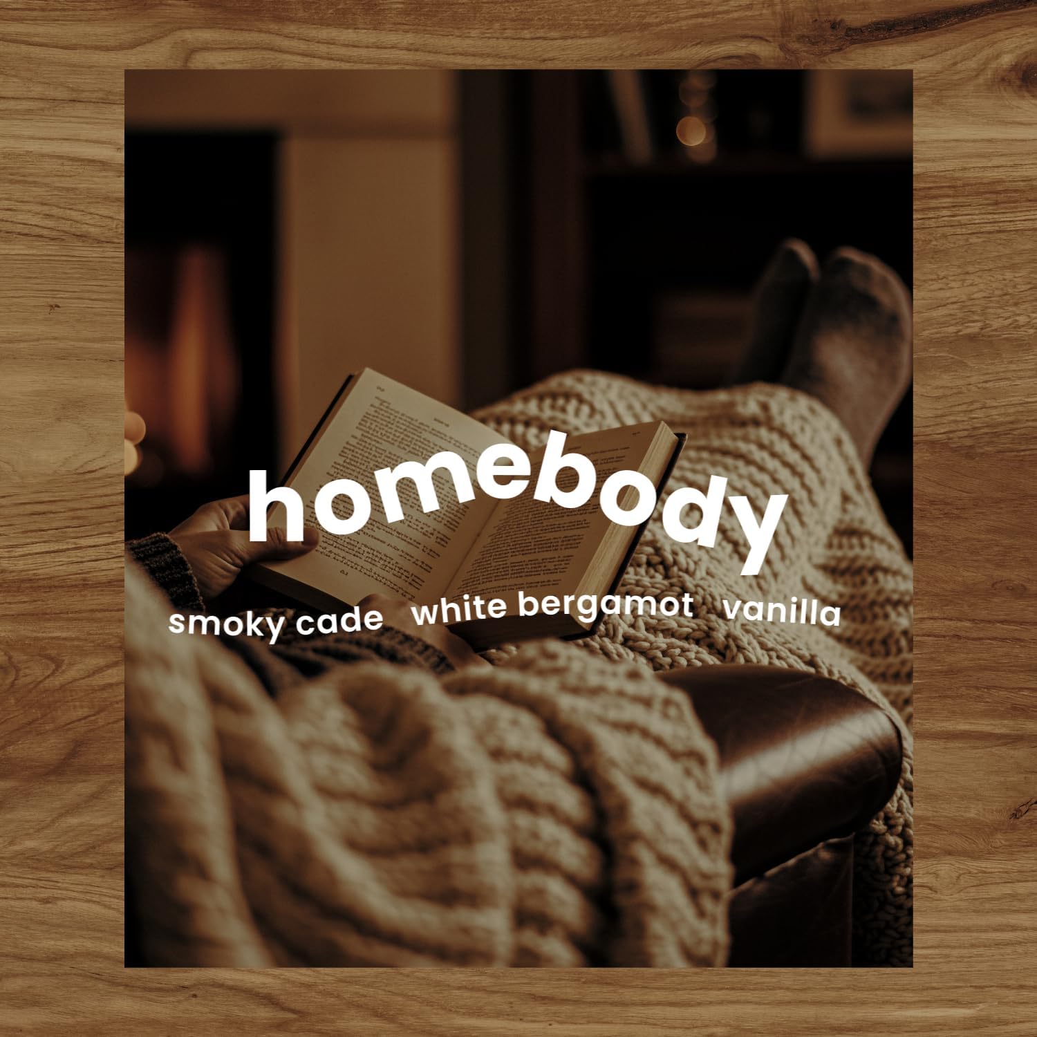 Moodcast Homebody Scented Candle - Aesthetic Candle for Home, Vanilla, White Bergamot & Smoky Cade, Clean Coco Wax Blend, Vegan, Paraben Free, 45-Hour Long Lasting Burn - 8oz - Image 3