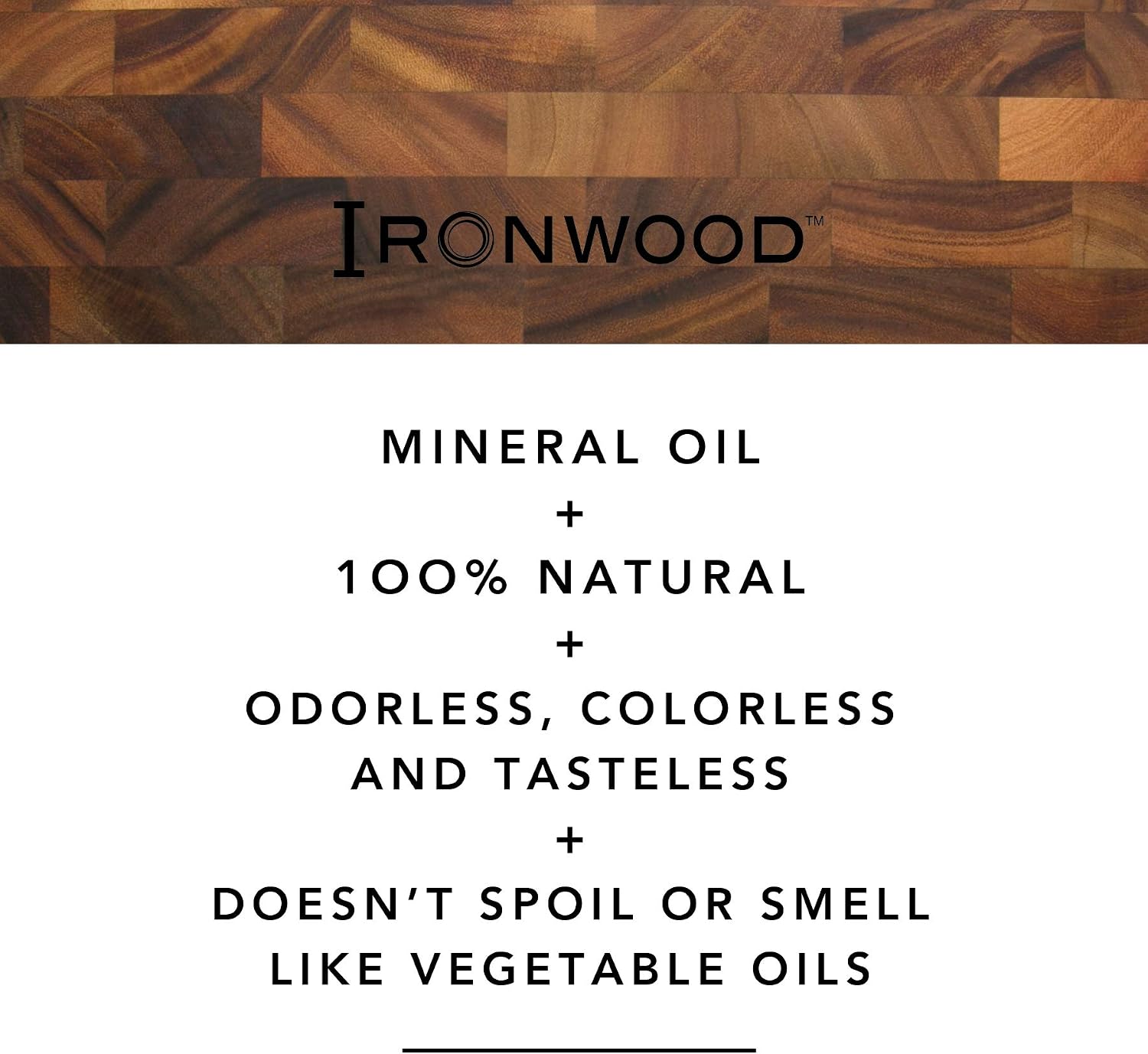 Ironwood Gourmet Large End Grain Cutting Board and Mineral Oil Set, Includes 14" x 20" Chopping Board and 8oz of Butcher Block Oil