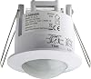 SEBSON PIR Sensor Indoor, Ceiling Flush Mounted, Infrared Motion Sensor, LED Suitable, Range 6m 360°, max. 1200300W, IP20, 3-Wire, White