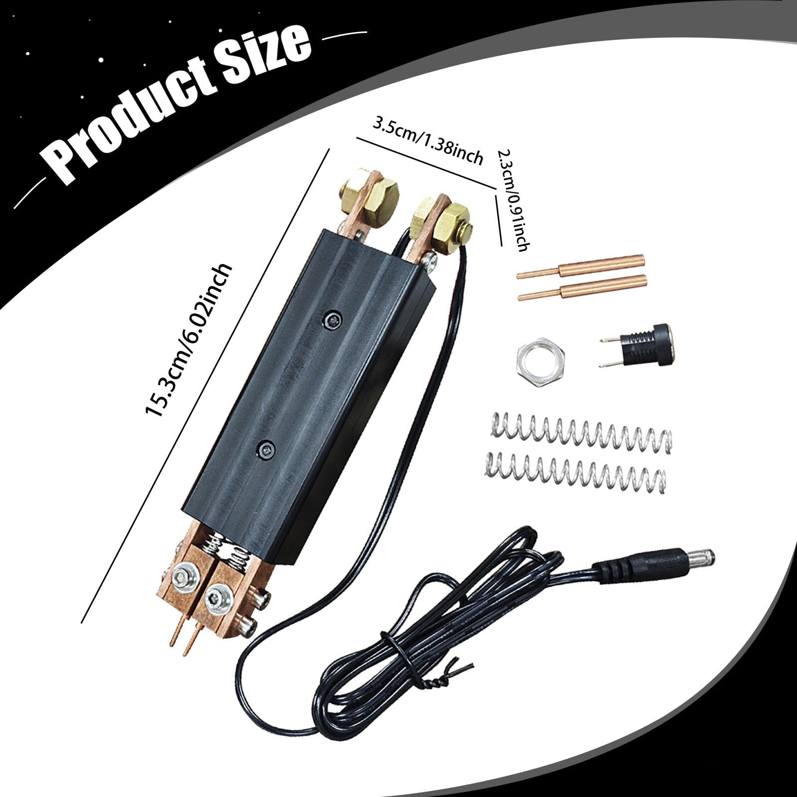 Amagogo Soldador de puntos portátil, multiusos, para accesorios, planchas, acero inoxidable, soldadura de chapa, herramienta de soldadura, accesorio, máquina