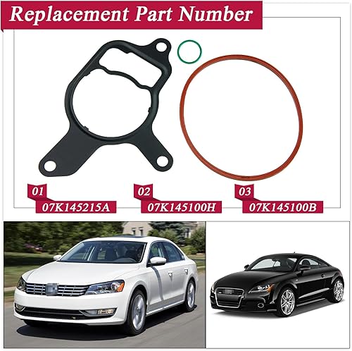 Miniatura 2 de Kit de reconstrucción de sellos de bomba de vacío para vehículos Volkswagen y Audi 2.5L TT RS Beetle Golf Jetta Passat Rabbit 2005-2014 Reemplazar