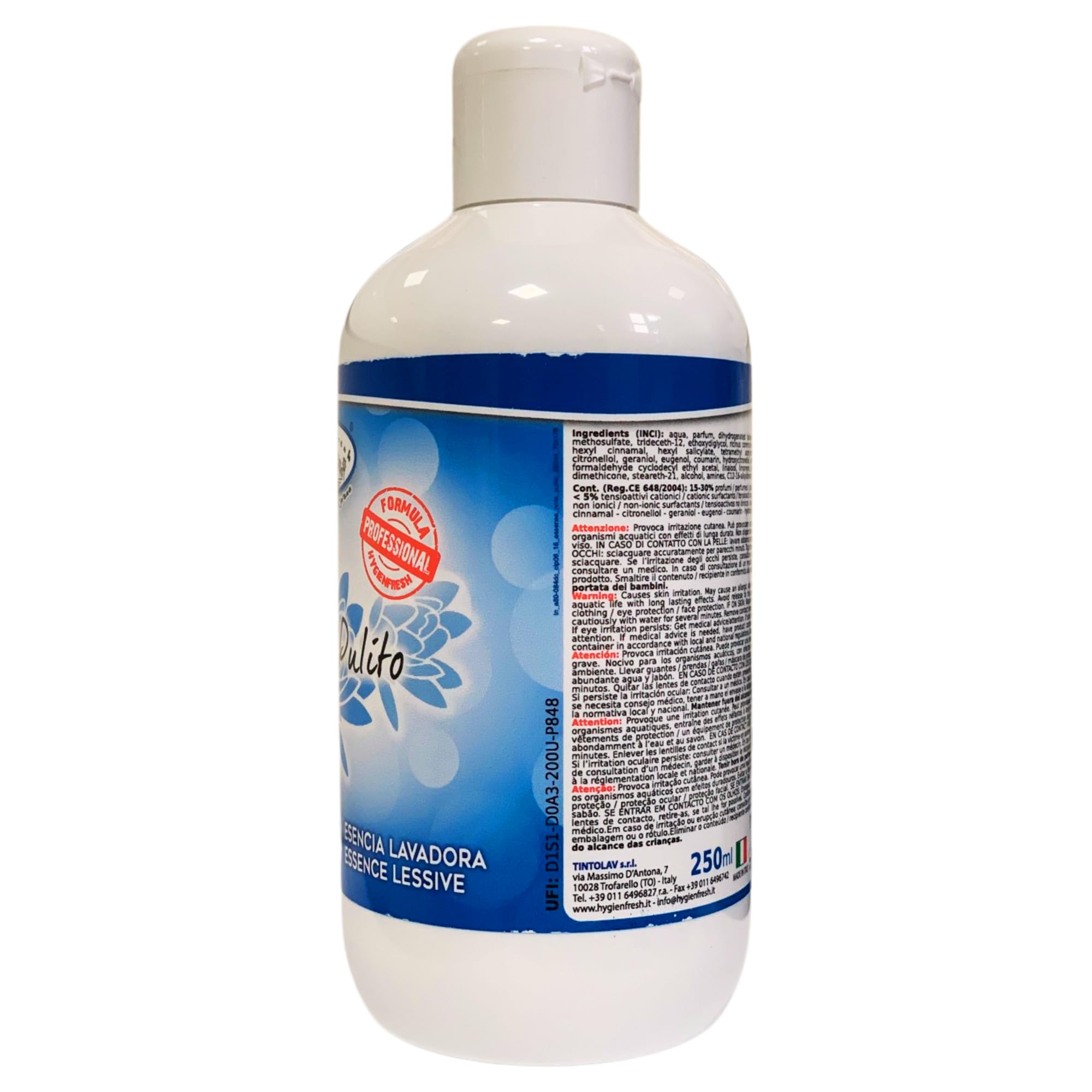 Profuma Bucato NOTE DI PULITO 250ml (4 Flaconi)